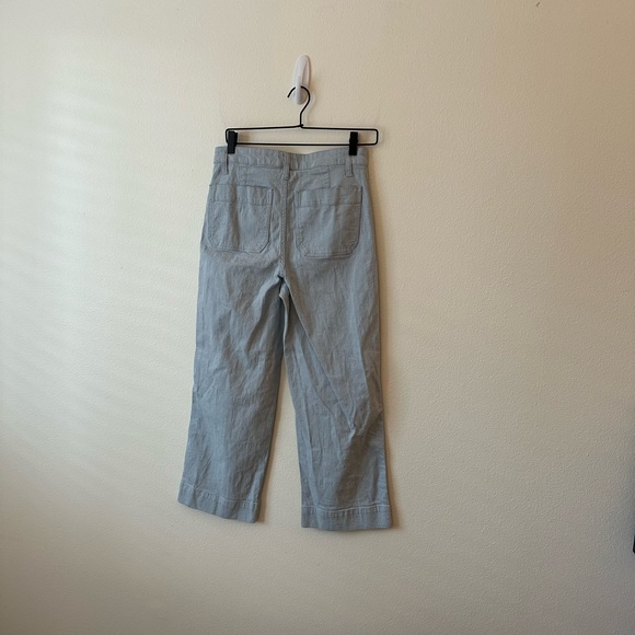 Madewell Slim Emmett Crop Wide Leg Speckled Pants Size 27 - Picture 7 of 7